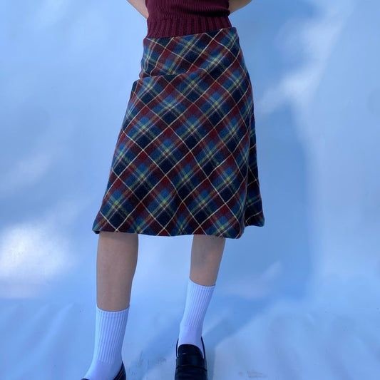 plaid skirt