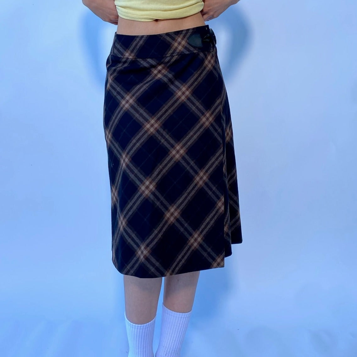 burberry midi skirt