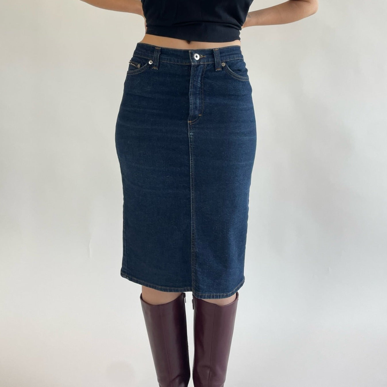 dolce & gabbana denim skirt