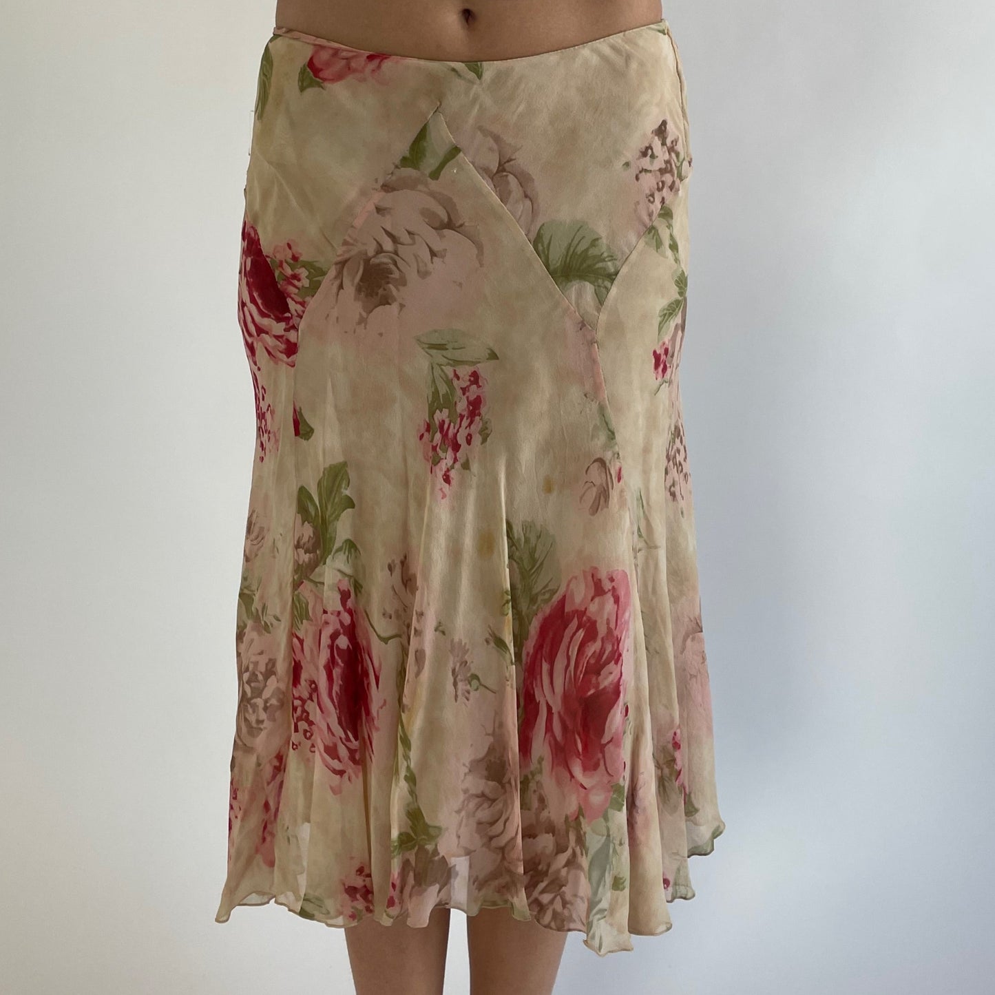 blumarine floral skirt