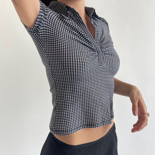 morgan de toi gingham top