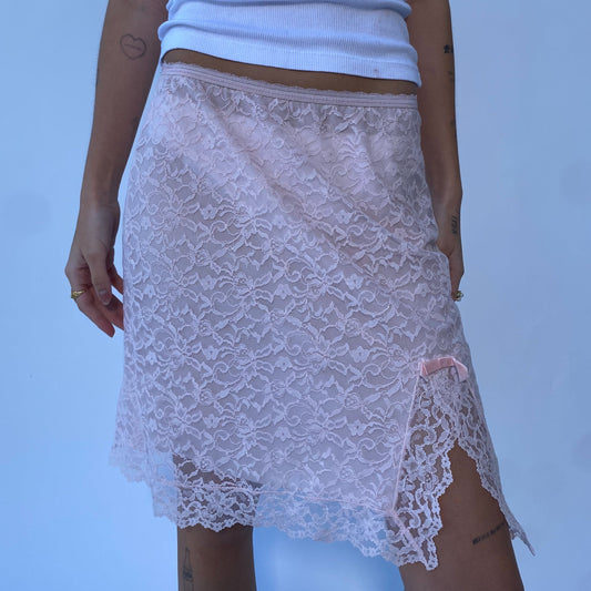 lace midi skirt