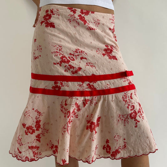 floral bow skirt