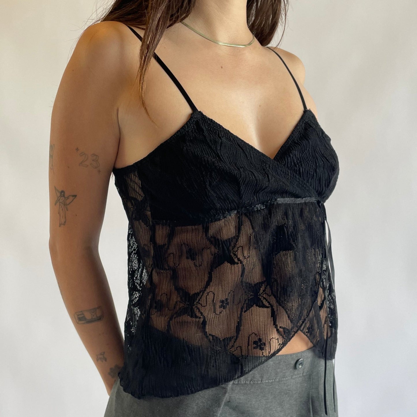 butterfly lace cami