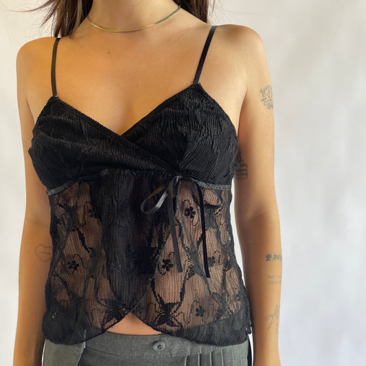 butterfly lace cami