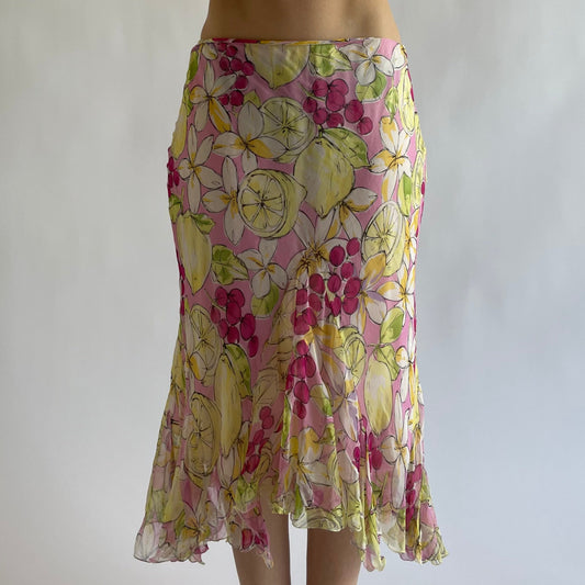 blumarine fruit skirt