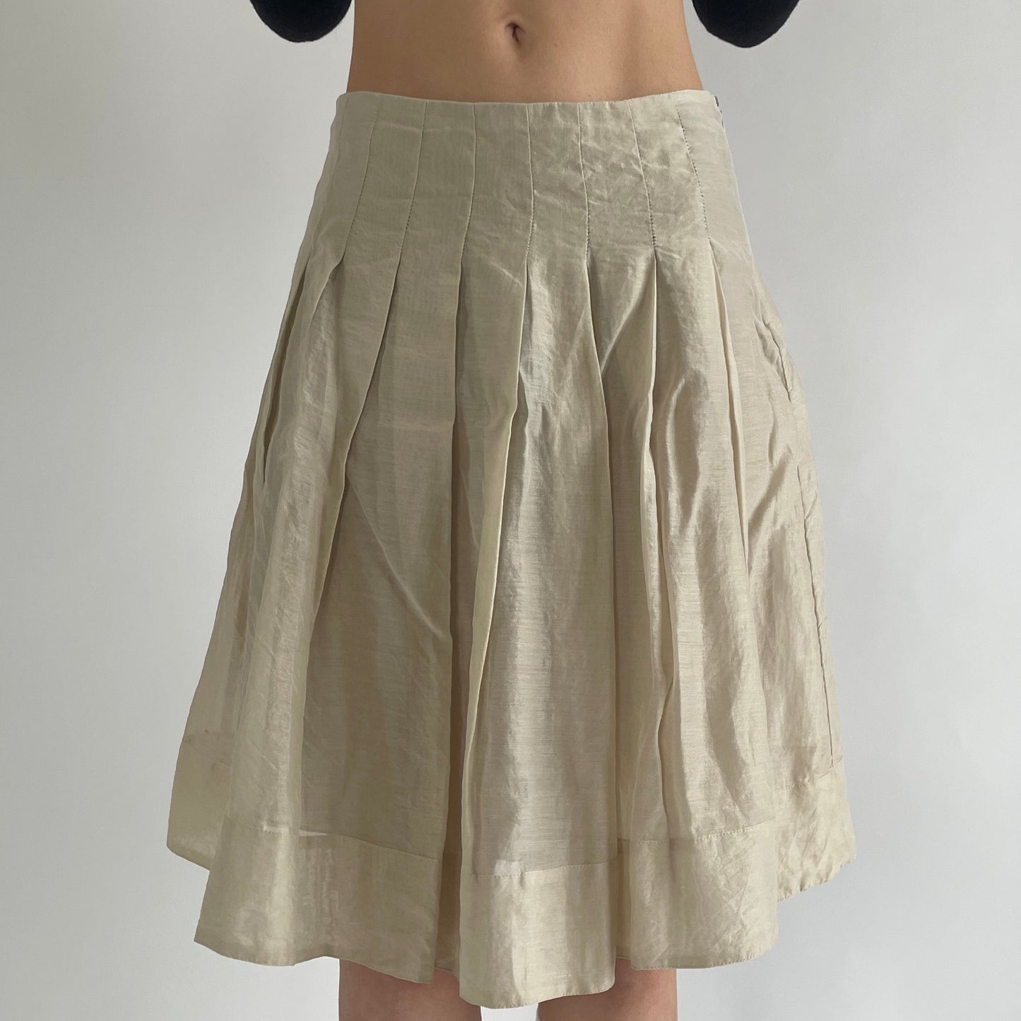 blumarine pleated skirt
