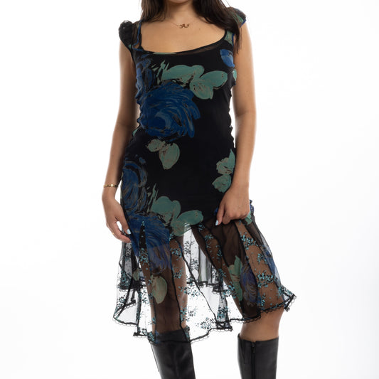 betsey johnson blue dress