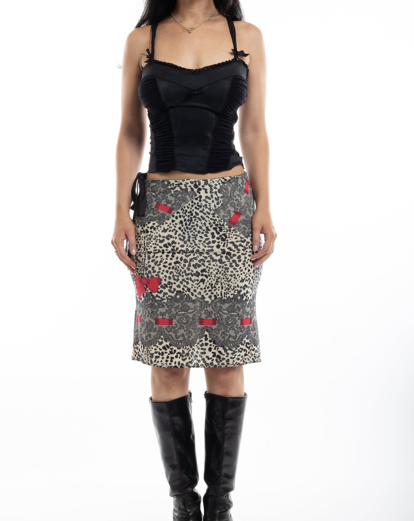 blumarine ribbon skirt