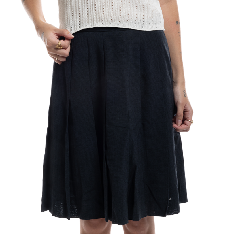 christian dior pleated skirt